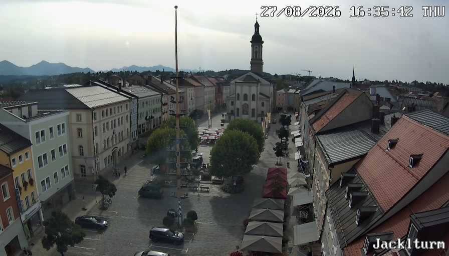 Archiv Foto Webcam Stadtplatz Traunstein