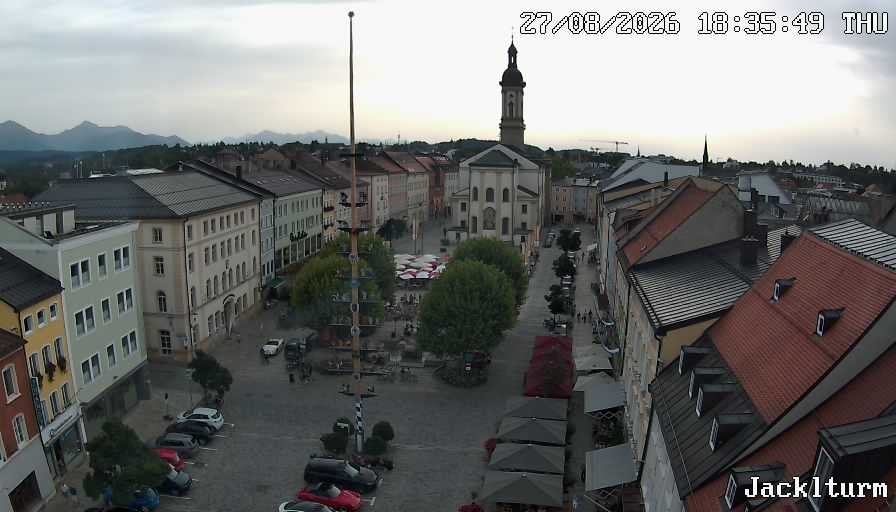 Archiv Foto Webcam Stadtplatz Traunstein