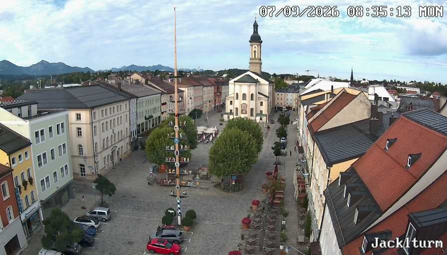 Archiv Foto Webcam Stadtplatz Traunstein