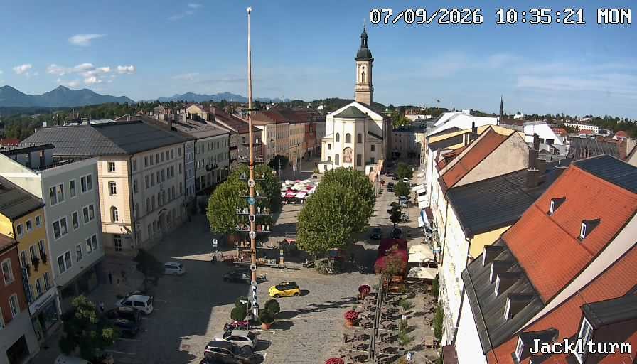 Archiv Foto Webcam Stadtplatz Traunstein
