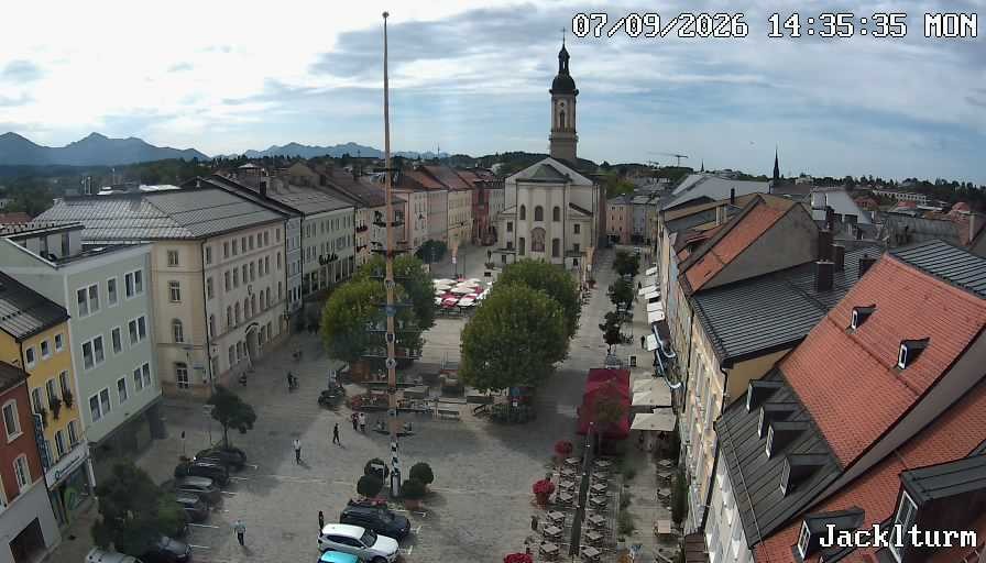 Archiv Foto Webcam Stadtplatz Traunstein