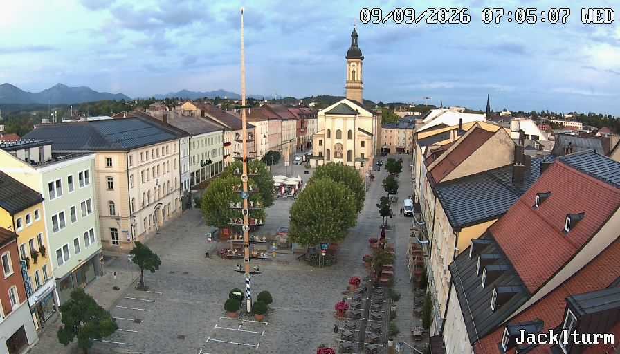 Archiv Foto Webcam Stadtplatz Traunstein