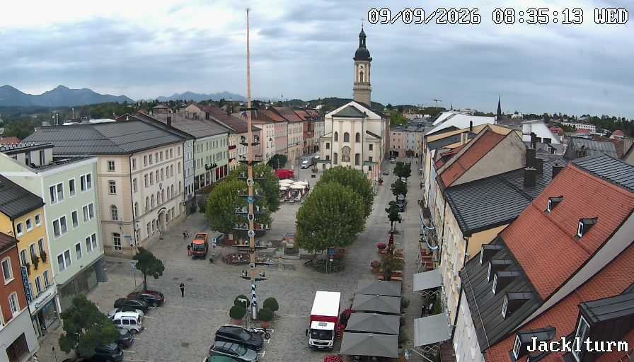 Archiv Foto Webcam Stadtplatz Traunstein