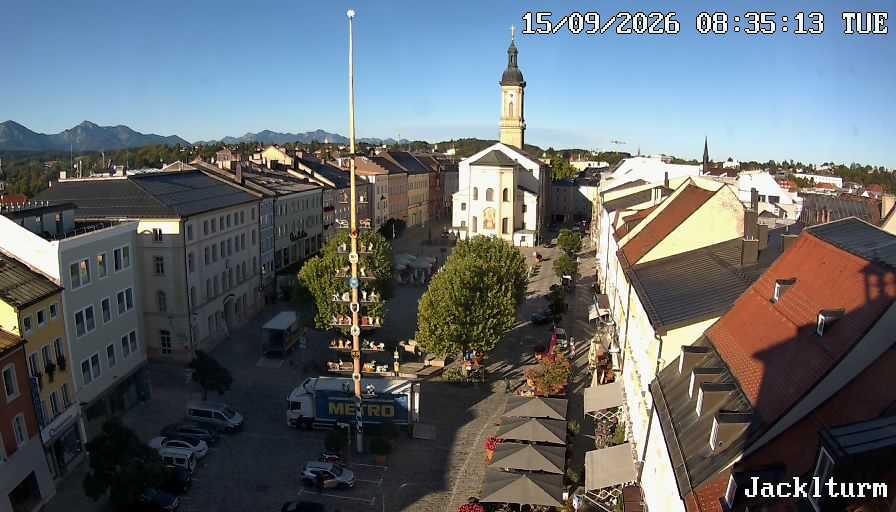Archiv Foto Webcam Stadtplatz Traunstein