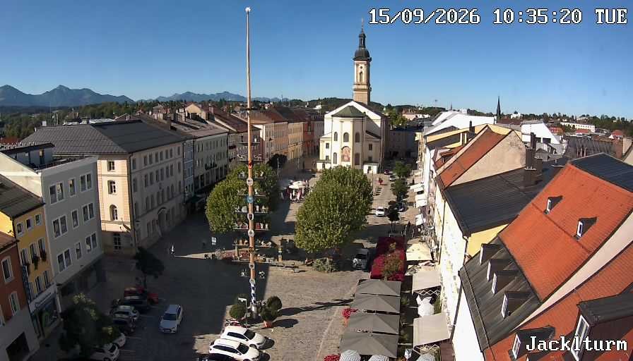Archiv Foto Webcam Stadtplatz Traunstein