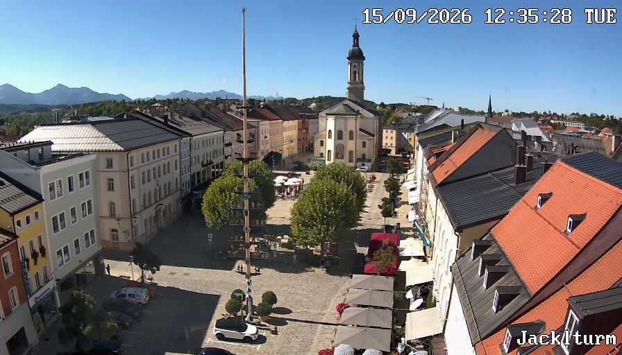 Archiv Foto Webcam Stadtplatz Traunstein