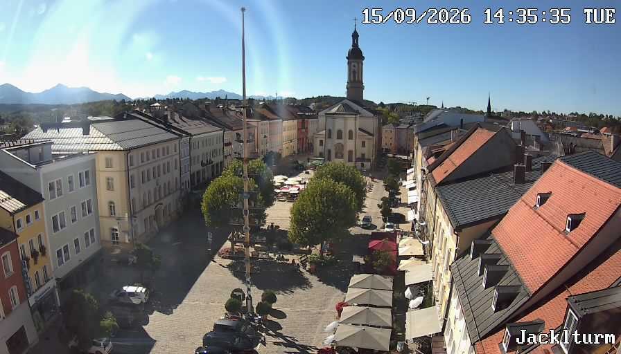 Archiv Foto Webcam Stadtplatz Traunstein