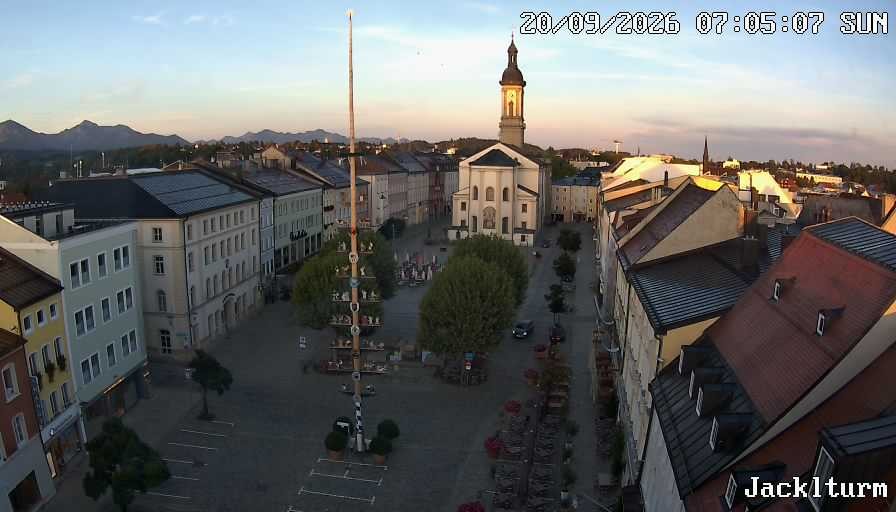 Archiv Foto Webcam Stadtplatz Traunstein