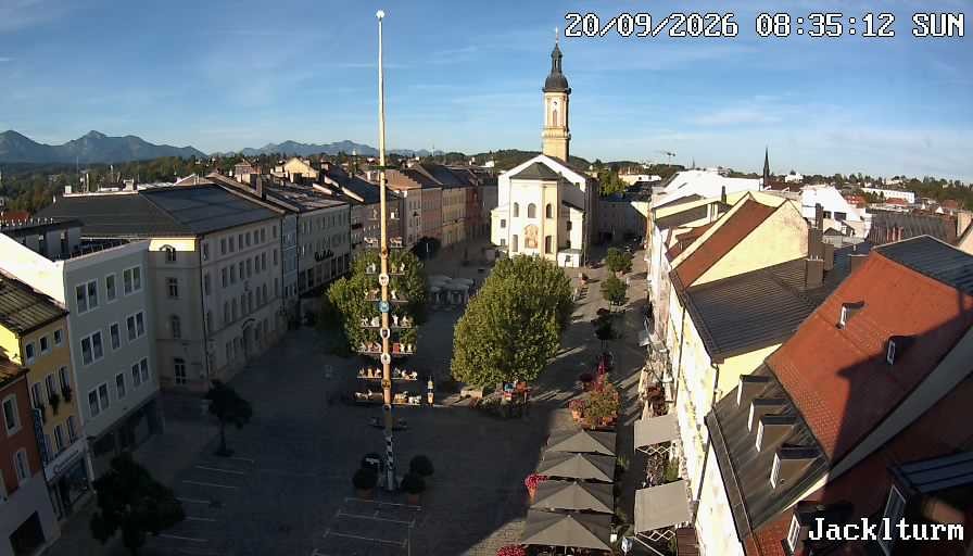 Archiv Foto Webcam Stadtplatz Traunstein