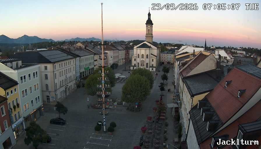 Archiv Foto Webcam Stadtplatz Traunstein