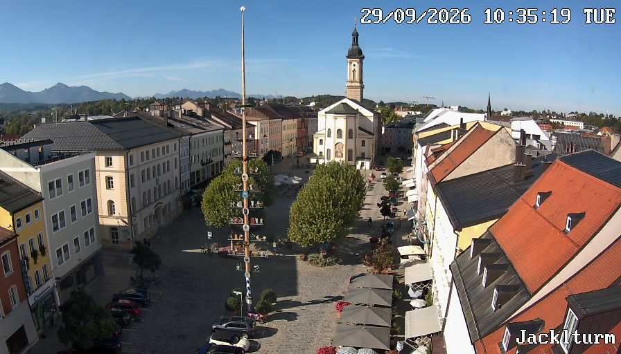 Archiv Foto Webcam Stadtplatz Traunstein