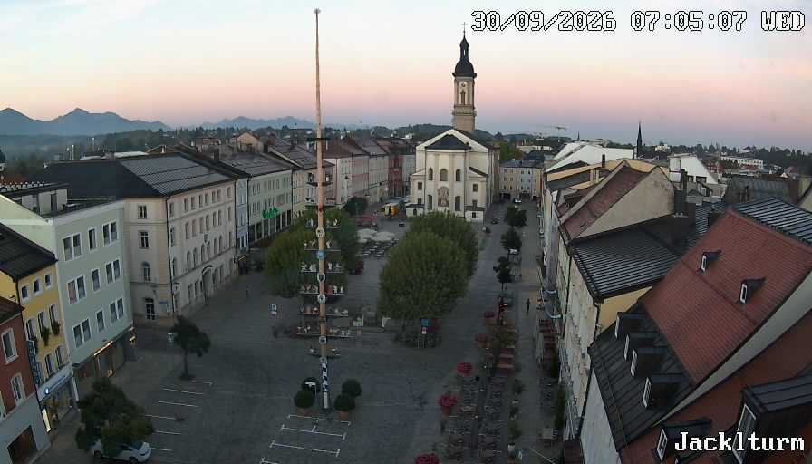 Archiv Foto Webcam Stadtplatz Traunstein