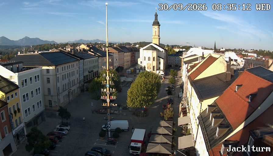 Archiv Foto Webcam Stadtplatz Traunstein