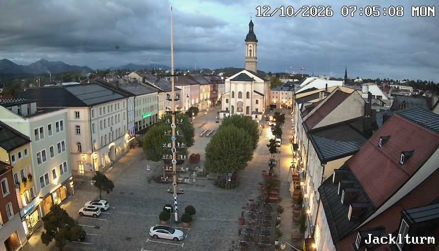 Archiv Foto Webcam Stadtplatz Traunstein