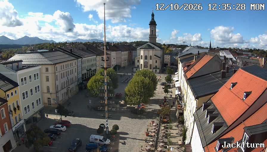 Archiv Foto Webcam Stadtplatz Traunstein