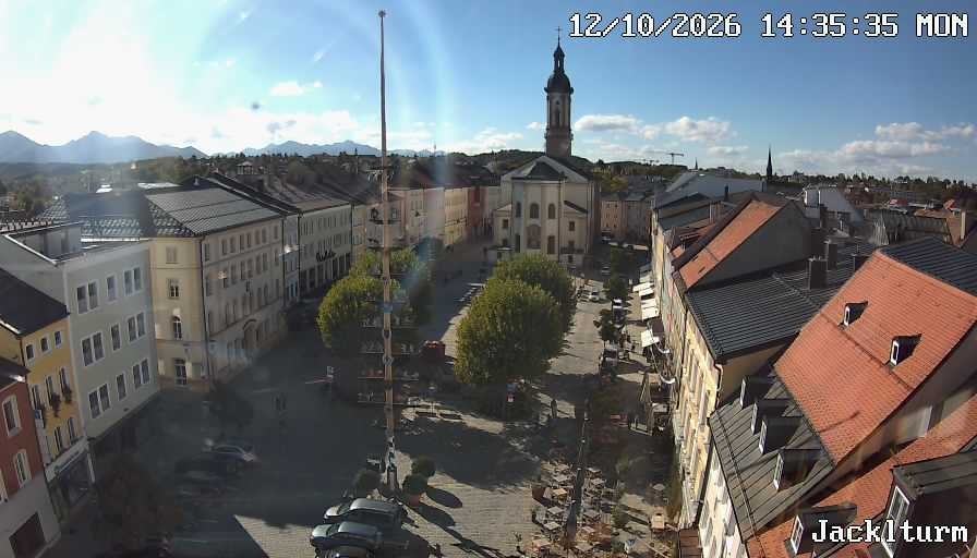 Archiv Foto Webcam Stadtplatz Traunstein