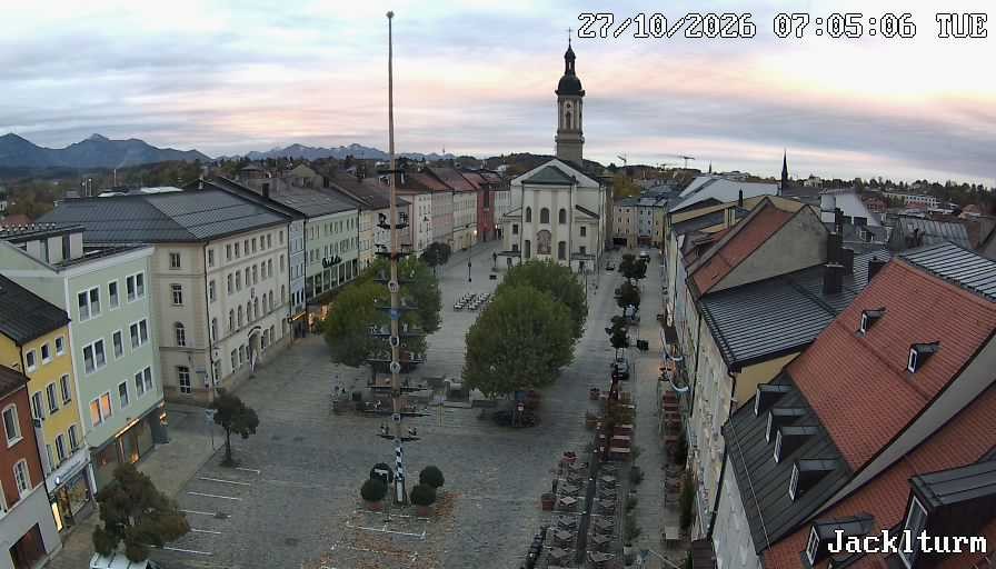 Archiv Foto Webcam Stadtplatz Traunstein