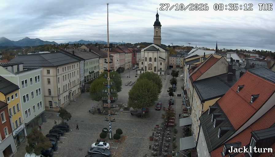 Archiv Foto Webcam Stadtplatz Traunstein