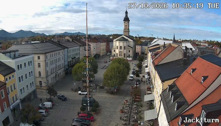 Archiv Foto Webcam Stadtplatz Traunstein