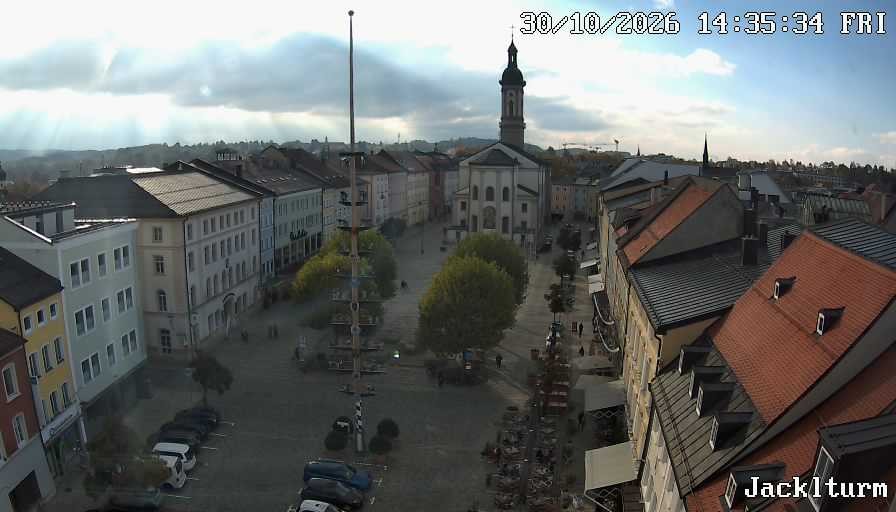 Archiv Foto Webcam Stadtplatz Traunstein