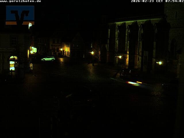 Archiv Foto Webcam Gerolzhofen Marktplatz