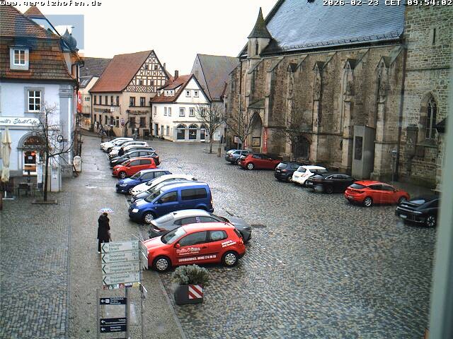 Archiv Foto Webcam Gerolzhofen Marktplatz