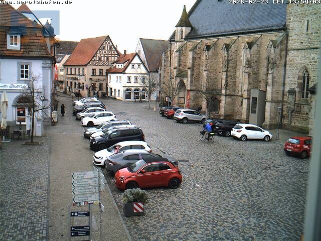 Archiv Foto Webcam Gerolzhofen Marktplatz