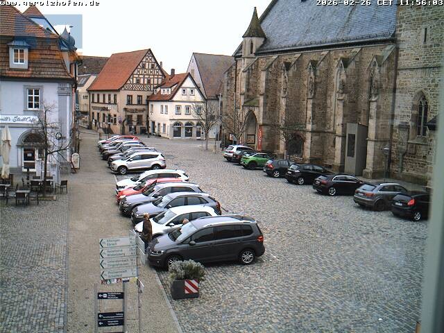 Archived image Webcam Gerolzhofen: Market Place