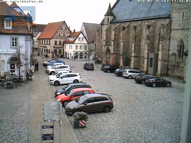 Archived image Webcam Gerolzhofen: Market Place