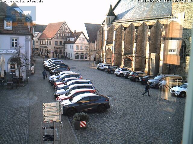 Archived image Webcam Gerolzhofen: Market Place