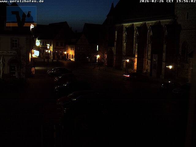 Archived image Webcam Gerolzhofen: Market Place
