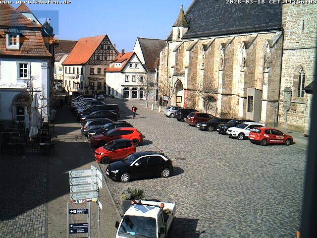 Archiv Foto Webcam Gerolzhofen Marktplatz