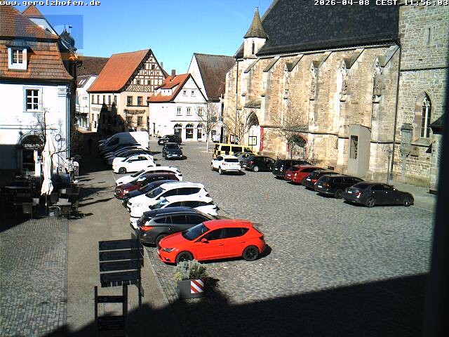 Archiv Foto Webcam Gerolzhofen Marktplatz