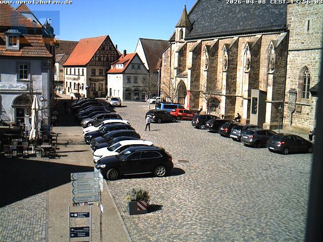Archiv Foto Webcam Gerolzhofen Marktplatz