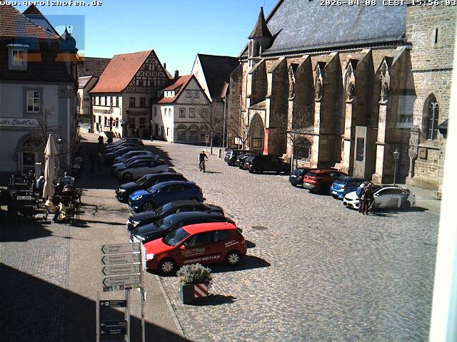 Archiv Foto Webcam Gerolzhofen Marktplatz