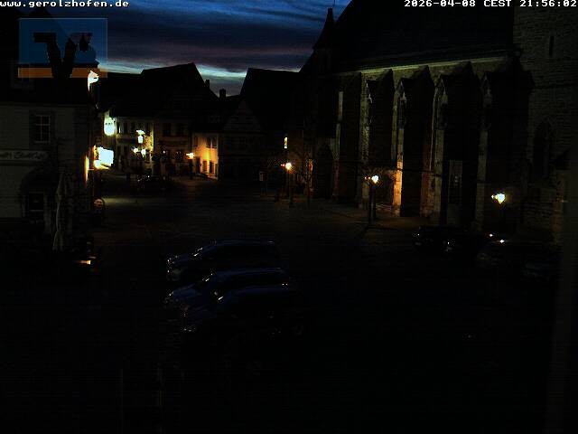 Archived image Webcam Gerolzhofen: Market Place