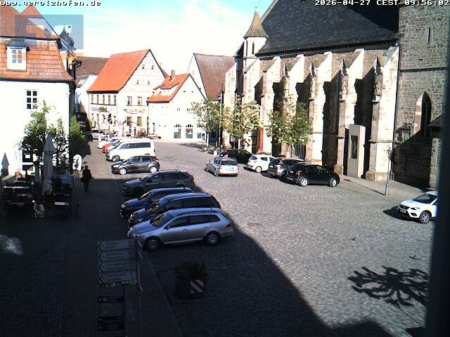 Archiv Foto Webcam Gerolzhofen Marktplatz