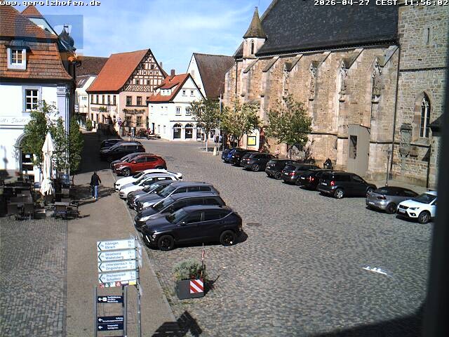 Archiv Foto Webcam Gerolzhofen Marktplatz