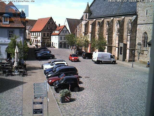 Archiv Foto Webcam Gerolzhofen Marktplatz