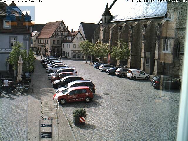 Archiv Foto Webcam Gerolzhofen Marktplatz