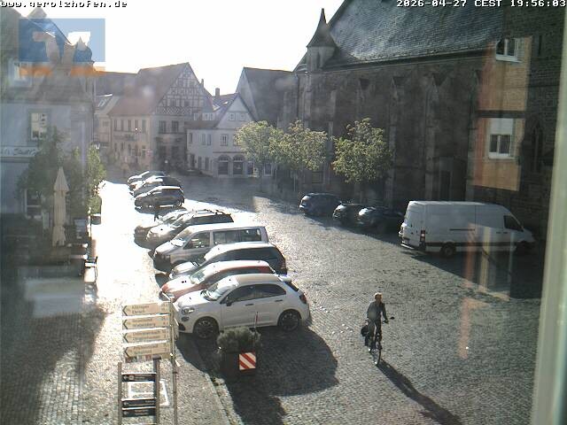 Archived image Webcam Gerolzhofen: Market Place