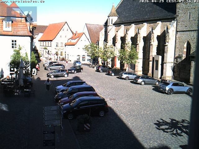 Archiv Foto Webcam Gerolzhofen Marktplatz