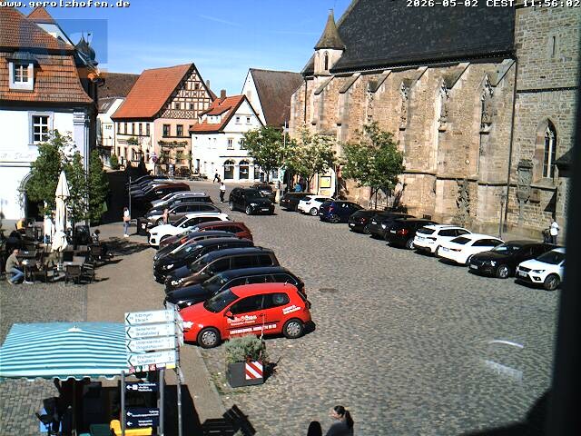 Archiv Foto Webcam Gerolzhofen Marktplatz
