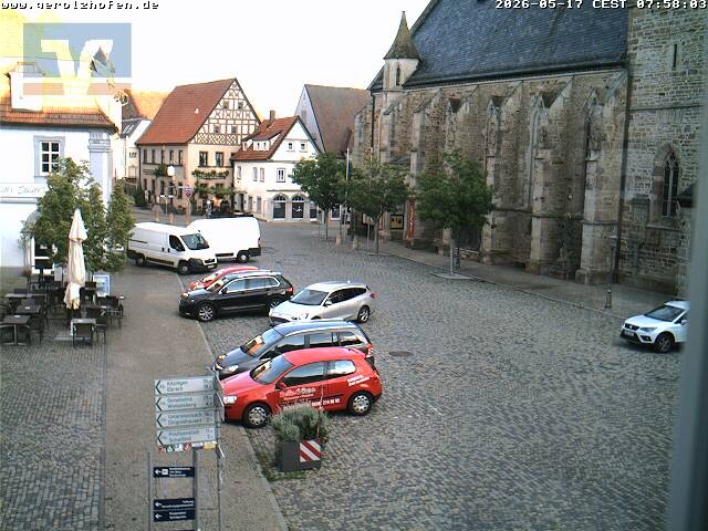 Archived image Webcam Gerolzhofen: Market Place