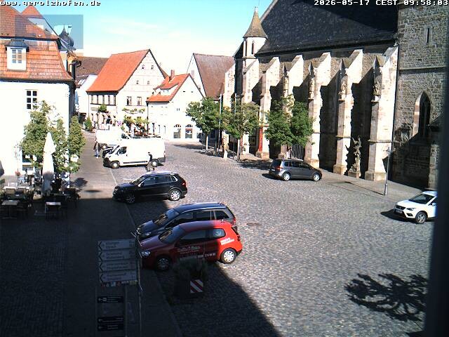 Archived image Webcam Gerolzhofen: Market Place