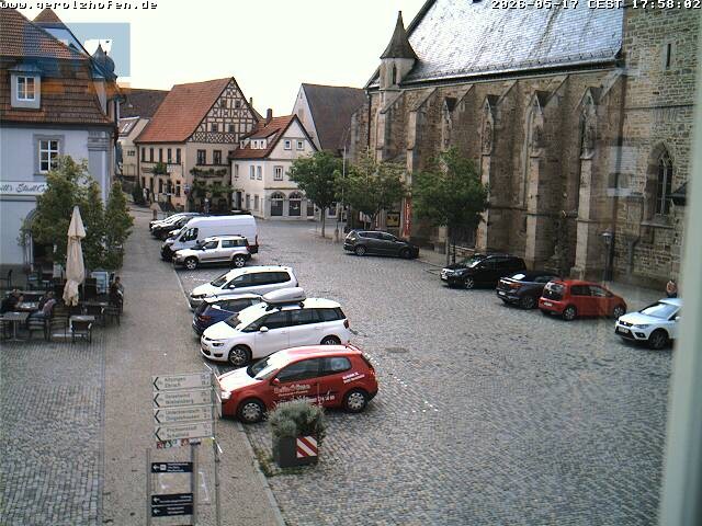 Archived image Webcam Gerolzhofen: Market Place