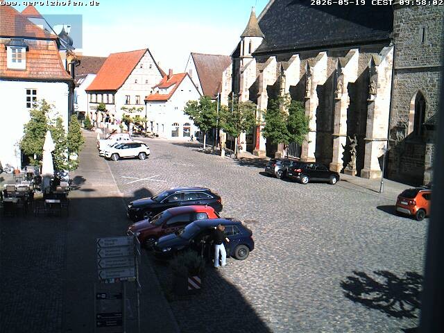 Archiv Foto Webcam Gerolzhofen Marktplatz