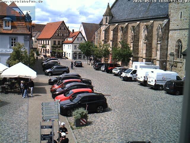 Archiv Foto Webcam Gerolzhofen Marktplatz