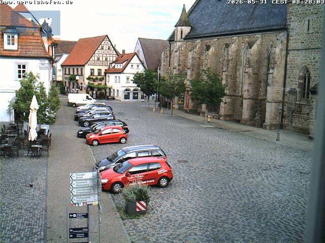 Archiv Foto Webcam Gerolzhofen Marktplatz