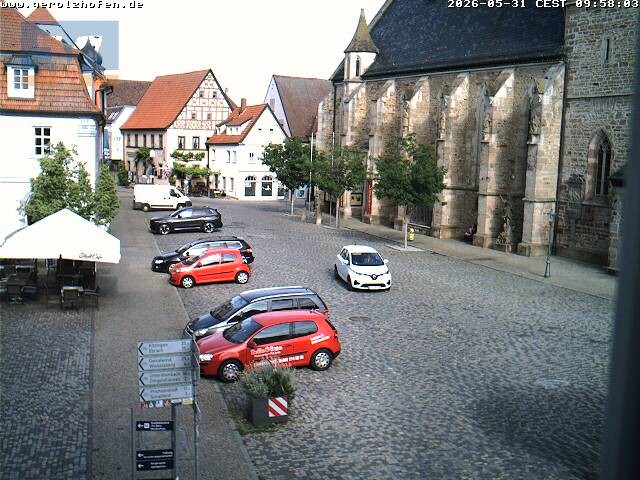 Archiv Foto Webcam Gerolzhofen Marktplatz